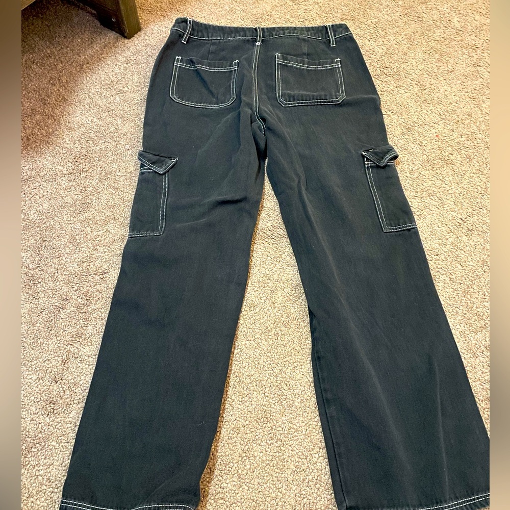 Cargo jeans, color black, size L, brand Full Tilt